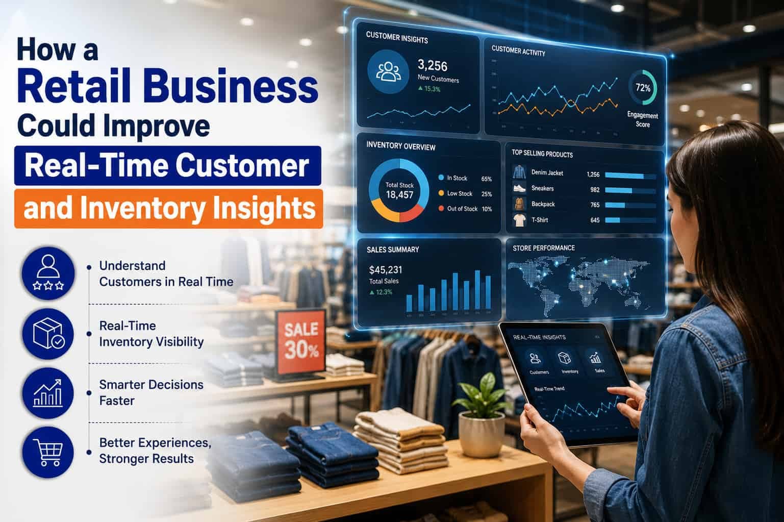 How a Retail Business Could Improve Real-Time Customer and Inventory Insights